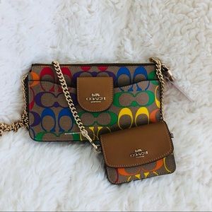 Coach Pride Poppy Crossbody in Rainbow Signature